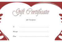 Anniversary Gift Certificate 9