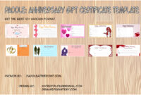 Anniversary Gift Certificate Templates Paddle