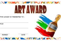 Art Award Certificate Template 2