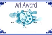 Art Award Certificate Template 7