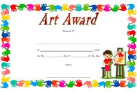 Art Award Certificate Template 9