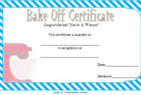 Bake Off Certificate Template 6