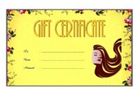 Beauty Salon Gift Certificate 1