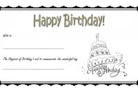 Happy Birthday Gift Certificate 3