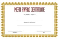 Certificate of Merit Award Template 2