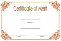 Certificate of Merit Award Template 8