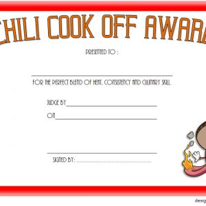 Chili Cook Off Certificate Template FREE (10+ Best Ideas)