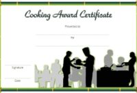 Cooking Competition Certificate Template 2