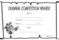 Drawing Competition Certificate Template 2