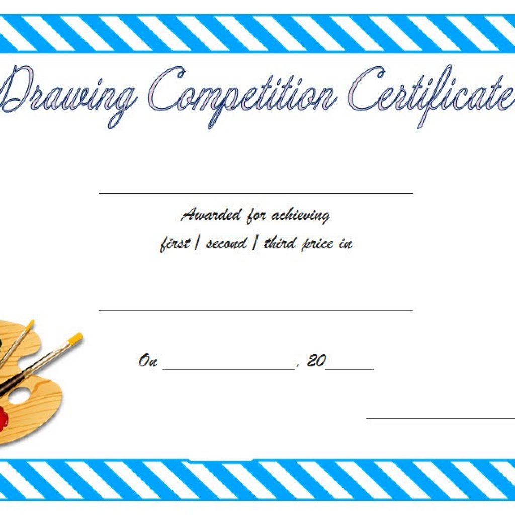 FREE Drawing Competition Certificate Templates 7 Best Ideas