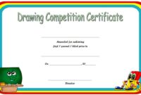 Drawing Competition Certificate Template 6