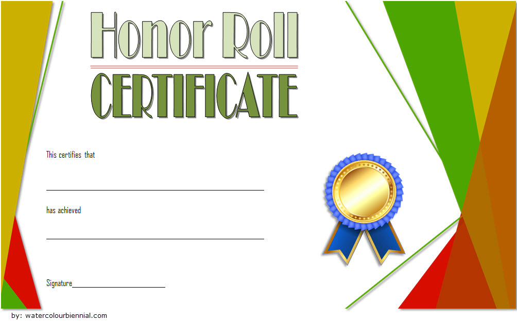 Editable Honor Roll Certificate Templates 7+ Best Ideas