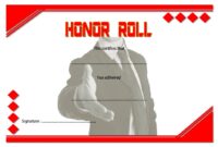Editable Honor Roll Certificate Template 5