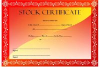 Editable Stock Certificate Template 5