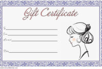 Hair Salon Gift Certificate Template
