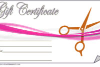 Hair Salon Gift Certificate Template 3