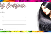 Hair Salon Gift Certificate Template 7