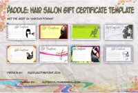Hair Salon Gift Certificate Templates by Paddle