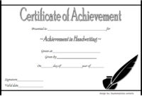 Handwriting Award Certificate Printable 6
