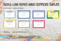Long Service Award Certificate Templates by Paddle