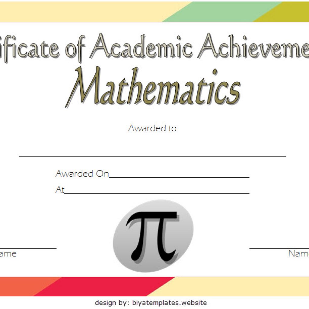 Math Achievement Certificate Printable Free - 9+ Best Ideas