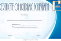 Math Achievement Certificate Template 7