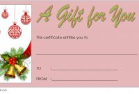 Merry Christmast Gift Certificate Template 10