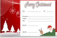 Merry Christmast Gift Certificate Template 5