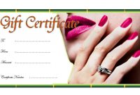 Nail Salon Gift Certificate 1