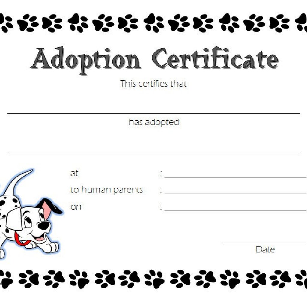 Pet Adoption Certificate Template FREE Download By Paddle | Paddle ...