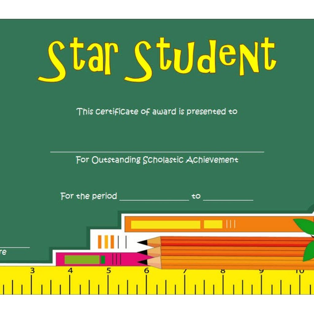 Paddleatthepoint.com Star Student Award Certificate | Paddle Certificate