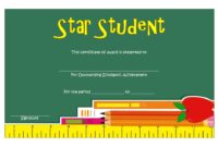 Star Student Certificate Template 1