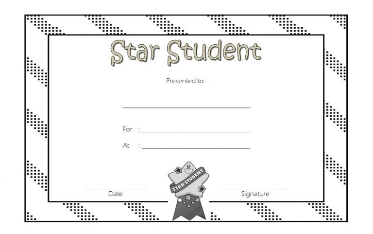 Star Student Certificate Template 5 | Paddle Templates