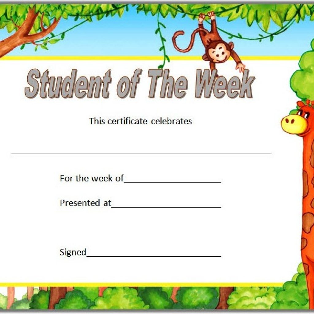 10+ Student of The Week Certificate Templates [Best Ideas]