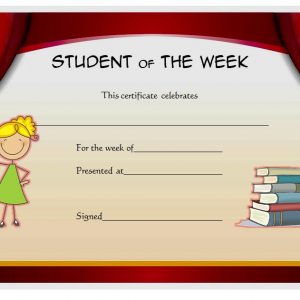 10+ Student of The Week Certificate Templates [Best Ideas]