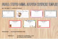 Stuffed Animal Adoption Certificate Templates Paddle