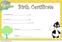 Stuffed Animal Birth Certificate Template 5