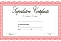 Superlative Certificate Template 1
