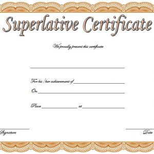 Superlative Certificate Templates Free (10 Respected Awards)