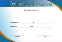Superlative Certificate Template 8