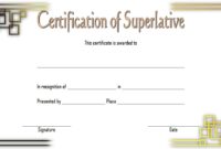 Superlative Certificate Template 9