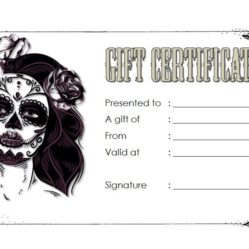 Tattoo Gift Certificate Template 7 Shop And Voucher Ideas