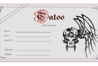 Tattoo Gift Certificate 5
