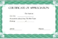 Teacher Appreciation Certificate Template