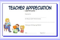 Teacher Appreciation Certificate Template 4