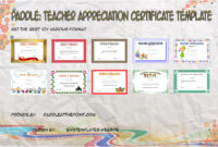 Teacher Appreciation Certificate Templates by Paddle