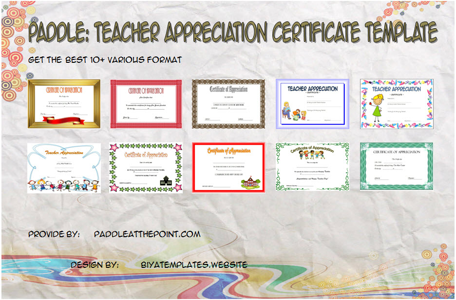 10+ Teacher Appreciation Certificate Templates Ideas FREE