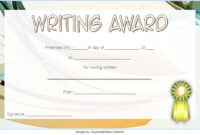 Writing Competition Certificate Template 6