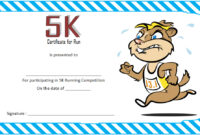 5K Race Certificate Template