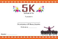 5K Race Certificate Template 3